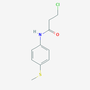 3-chloro-N-(4-methylsulfanylphenyl)propanamide 3-chloro-N-(4-methylsulfanylphenyl)propanamide