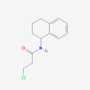 Propanamide, 3-chloro-N-(1,2,3,4-tetrahydro-1-naphthalenyl)- Propanamide, 3-chloro-N-(1,2,3,4-tetrahydro-1-naphthalenyl)-