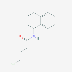 4-chloro-N-(1,2,3,4-tetrahydronaphthalen-1-yl)butanamide 4-chloro-N-(1,2,3,4-tetrahydronaphthalen-1-yl)butanamide
