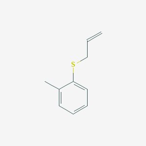 Benzene, 1-methyl-2-(2-propen-1-ylthio)- Benzene, 1-methyl-2-(2-propen-1-ylthio)-