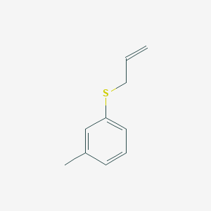 Benzene, 1-methyl-3-(2-propen-1-ylthio)- Benzene, 1-methyl-3-(2-propen-1-ylthio)-