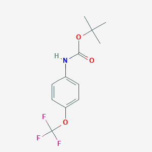 Carbamic acid, N-[4-(trifluoromethoxy)phenyl]-, 1,1-dimethylethyl ester 