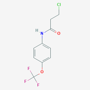 Propanamide, 3-chloro-N-[4-(trifluoromethoxy)phenyl]- 