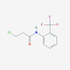 Propanamide, 3-chloro-N-[2-(trifluoromethyl)phenyl]- 