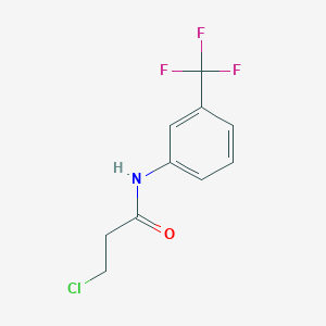  Propanamide, 3-chloro-N-[3-(trifluoromethyl)phenyl]- 