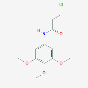 Propanamide, 3-chloro-N-(3,4,5-trimethoxyphenyl)- Propanamide, 3-chloro-N-(3,4,5-trimethoxyphenyl)-