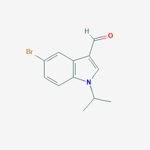 1H-Indole-3-carboxaldehyde, 5-bromo-1-(1-methylethyl)- 1H-Indole-3-carboxaldehyde, 5-bromo-1-(1-methylethyl)-