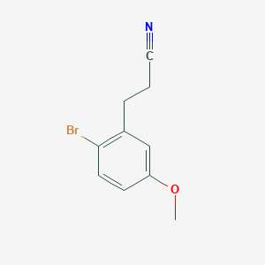 Benzenepropanenitrile, 2-bromo-5-methoxy-