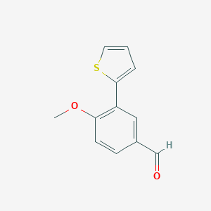 4-methoxy-3-thiophen-2-ylbenzaldehyde 4-methoxy-3-thiophen-2-ylbenzaldehyde