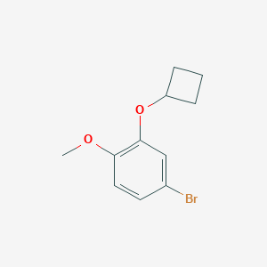 Benzene, 4-bromo-2-(cyclobutyloxy)-1-methoxy- Benzene, 4-bromo-2-(cyclobutyloxy)-1-methoxy-