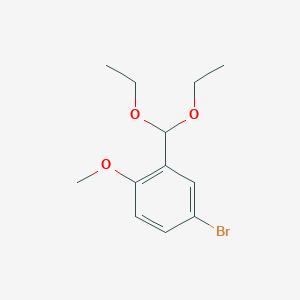 Benzene, 4-bromo-2-(diethoxymethyl)-1-methoxy-