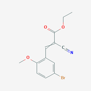3-(5-bromo-2-methoxy-phenyl)-2-cyano-ethyl acrylate