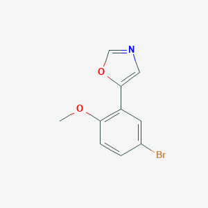 Oxazole, 5-(5-bromo-2-methoxyphenyl)- Oxazole, 5-(5-bromo-2-methoxyphenyl)-