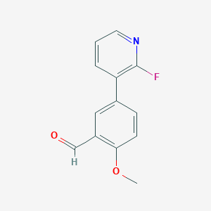 5-(2-FLUOROPYRIDIN-3-YL)-2-METHOXYBENZALDEHYDE 5-(2-FLUOROPYRIDIN-3-YL)-2-METHOXYBENZALDEHYDE