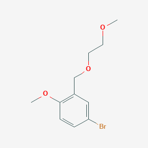4-bromo-1-methoxy-2-(2-methoxyethoxymethyl)benzene 4-bromo-1-methoxy-2-(2-methoxyethoxymethyl)benzene