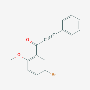 1-(5-bromo-2-methoxyphenyl)-3-phenylpropynone 1-(5-bromo-2-methoxyphenyl)-3-phenylpropynone