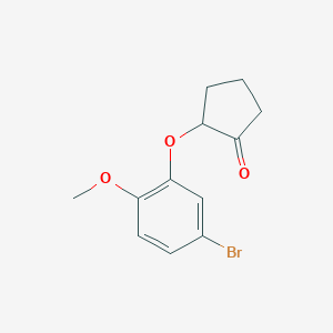 4-Methoxy-3-(2-oxocyclopentyloxy)bromobenzene 4-Methoxy-3-(2-oxocyclopentyloxy)bromobenzene