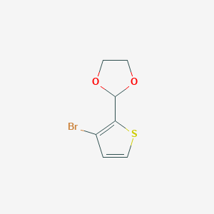 1,3-Dioxolane, 2-(3-bromo-2-thienyl)- 1,3-Dioxolane, 2-(3-bromo-2-thienyl)-
