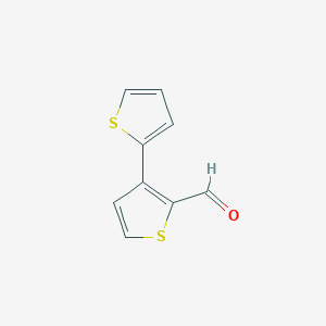 3-thiophen-2-ylthiophene-2-carbaldehyde 3-thiophen-2-ylthiophene-2-carbaldehyde