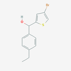 (4-bromothiophen-2-yl)-(4-ethylphenyl)methanol (4-bromothiophen-2-yl)-(4-ethylphenyl)methanol
