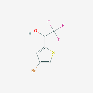 1-(4-bromothiophen-2-yl)-2,2,2-trifluoroethanol 1-(4-bromothiophen-2-yl)-2,2,2-trifluoroethanol