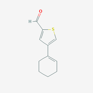4-(cyclohex-1-en-1-yl)thiophene-2-carbaldehyde 4-(cyclohex-1-en-1-yl)thiophene-2-carbaldehyde