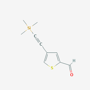 2-Thiophenecarboxaldehyde, 4-[2-(trimethylsilyl)ethynyl]- 