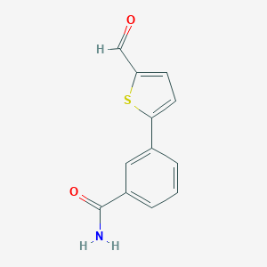 Benzamide, 3-(5-formyl-2-thienyl)- Benzamide, 3-(5-formyl-2-thienyl)-