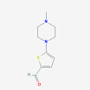 5-(4-methylpiperazin-1-yl)thiophene-2-carbaldehyde 5-(4-methylpiperazin-1-yl)thiophene-2-carbaldehyde