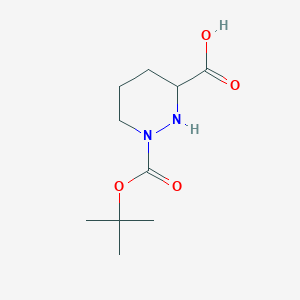 1,3(2H)-Pyridazinedicarboxylic acid, tetrahydro-, 1-(1,1-dimethylethyl) ester, (3S)- 1,3(2H)-Pyridazinedicarboxylic acid, tetrahydro-, 1-(1,1-dimethylethyl) ester, (3S)-
