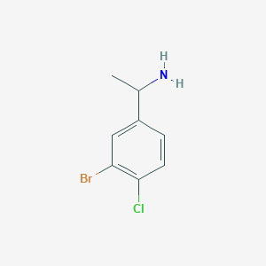 1-(3-bromo-4-chlorophenyl)ethan-1-amine 1-(3-bromo-4-chlorophenyl)ethan-1-amine