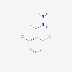 [1-(2,6-dichlorophenyl)ethyl]hydrazine 