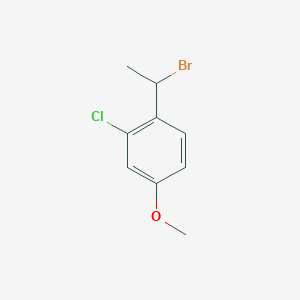 1-(1-bromoethyl)-2-chloro-4-methoxybenzene 1-(1-bromoethyl)-2-chloro-4-methoxybenzene