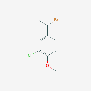4-(1-bromoethyl)-2-chloro-1-methoxybenzene 4-(1-bromoethyl)-2-chloro-1-methoxybenzene