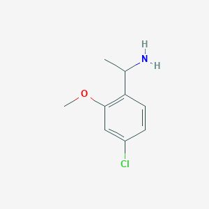 Benzenemethanamine, 4-chloro-2-methoxy-alpha-methyl- Benzenemethanamine, 4-chloro-2-methoxy-alpha-methyl-
