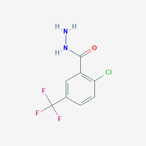 Benzoic acid, 2-chloro-5-(trifluoromethyl)-, hydrazide Benzoic acid, 2-chloro-5-(trifluoromethyl)-, hydrazide