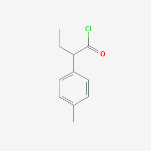 Benzeneacetyl chloride, alpha-ethyl-4-methyl- Benzeneacetyl chloride, alpha-ethyl-4-methyl-