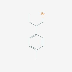 Benzene, 1-[1-(bromomethyl)propyl]-4-methyl- 