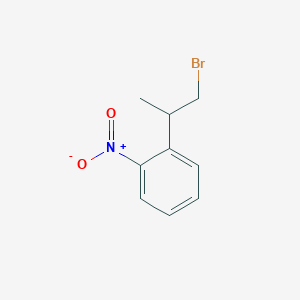 Benzene, 1-(2-bromo-1-methylethyl)-2-nitro- Benzene, 1-(2-bromo-1-methylethyl)-2-nitro-