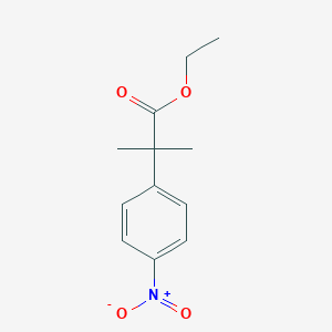 Benzeneacetic acid, alpha,alpha-dimethyl-4-nitro-, ethyl ester Benzeneacetic acid, alpha,alpha-dimethyl-4-nitro-, ethyl ester