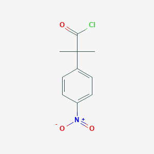 Benzeneacetyl chloride, alpha,alpha-dimethyl-4-nitro- Benzeneacetyl chloride, alpha,alpha-dimethyl-4-nitro-