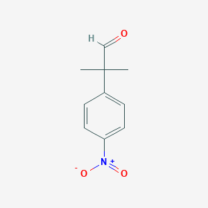 Benzeneacetaldehyde, alpha,alpha-dimethyl-4-nitro- Benzeneacetaldehyde, alpha,alpha-dimethyl-4-nitro-