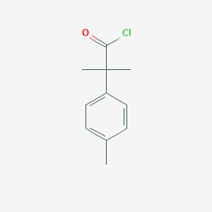 Benzeneacetyl chloride, alpha,alpha,4-trimethyl- Benzeneacetyl chloride, alpha,alpha,4-trimethyl-