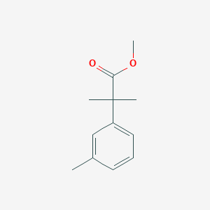 Benzeneacetic acid, alpha,alpha,3-trimethyl-, methyl ester Benzeneacetic acid, alpha,alpha,3-trimethyl-, methyl ester