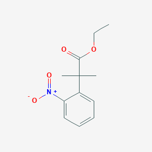 Ethyl 2-methyl-2-(2-nitrophenyl) propanoate 