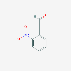 Benzeneacetaldehyde, alpha,alpha-dimethyl-2-nitro- 