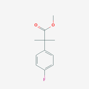 Benzeneacetic acid, 4-fluoro-alpha,alpha-dimethyl-, methyl ester Benzeneacetic acid, 4-fluoro-alpha,alpha-dimethyl-, methyl ester