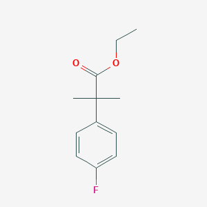 Benzeneacetic acid, 4-fluoro-alpha,alpha-dimethyl-, ethyl ester 