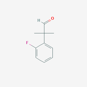 2-(2-fluorophenyl)-2-methylpropanal 2-(2-fluorophenyl)-2-methylpropanal