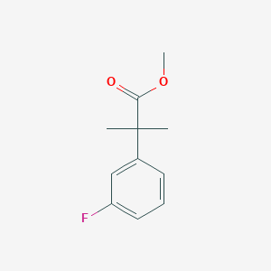 Benzeneacetic acid, 3-fluoro-alpha,alpha-dimethyl-, methyl ester Benzeneacetic acid, 3-fluoro-alpha,alpha-dimethyl-, methyl ester